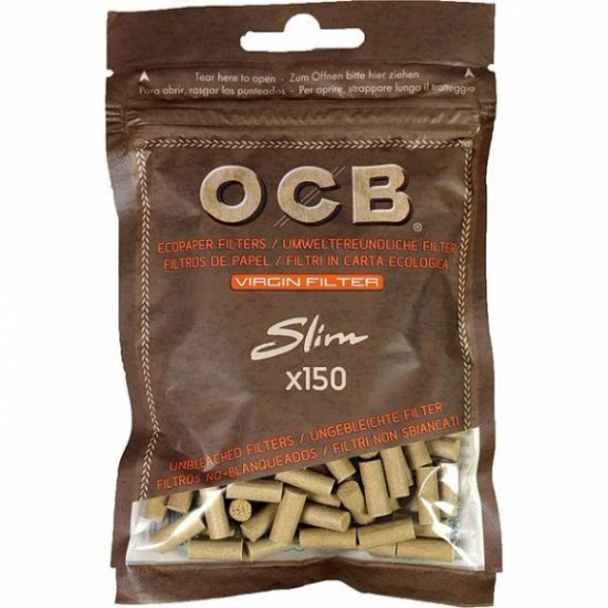 Фильтры для самокруток OCB Slim Virgin 150 шт.