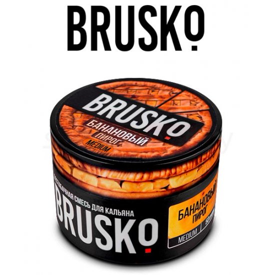 BRUSKO, 50 Г, БАНАНОВЫЙ ПИРОГ, MEDIUM