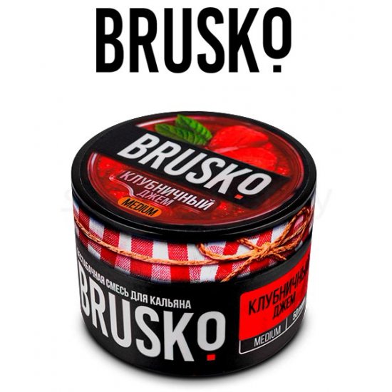 BRUSKO, 50 Г, КЛУБНИЧНЫЙ ДЖЕМ, MEDIUM