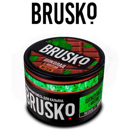 BRUSKO, 50 Г, ШОКОЛАД С МЯТОЙ, MEDIUM