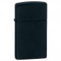 Зажигалка бензиновая Zippo slim 1618 узкая Black Matte матовая (США)