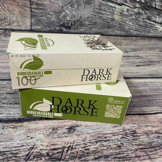 Гильзы сигарет. Dark Horse 100 Bio