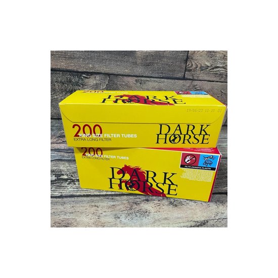 Сигаретные гильзы DARK HORSE 200(Extra Long Filter 24мм.стандарт 8мм.200штук.)