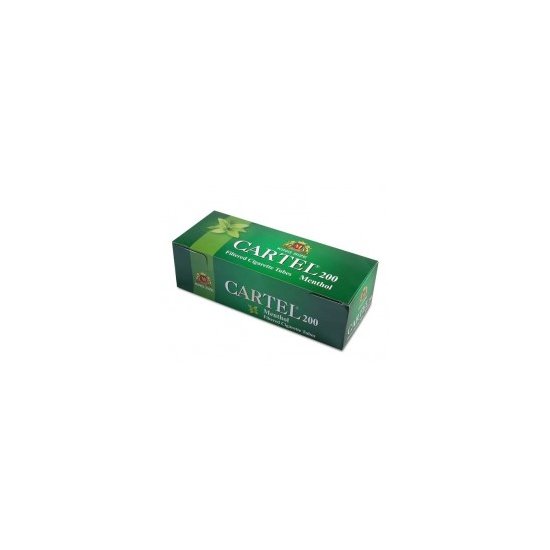 гильзы Картель Ментол Кинг Сайз (Cartel Menthol Filter KS) . 200 штук.