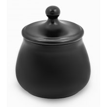 Банка для табака черная матовая